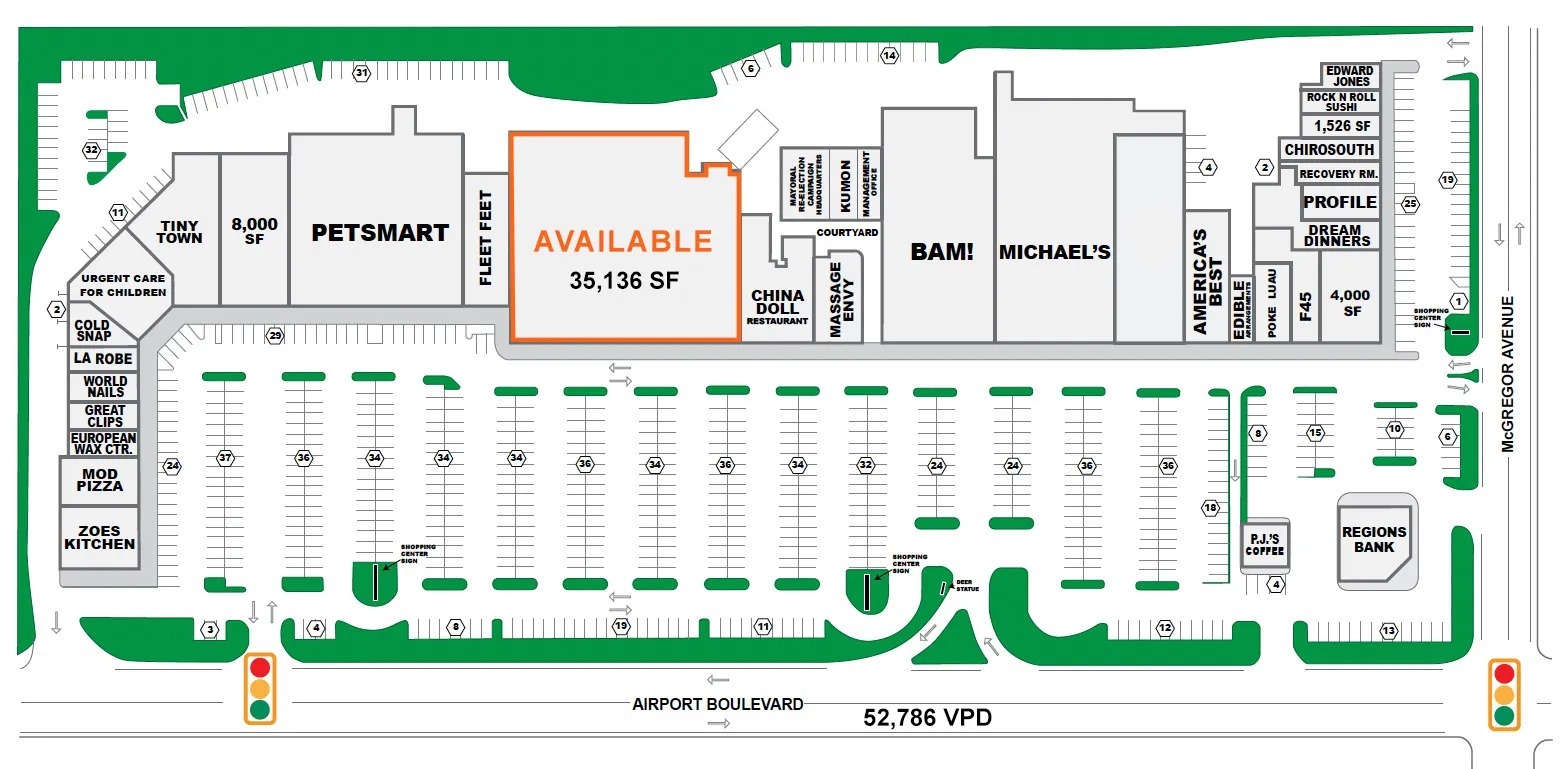 3952-3980 Airport Blvd, Mobile, AL for lease Site Plan- Image 1 of 1