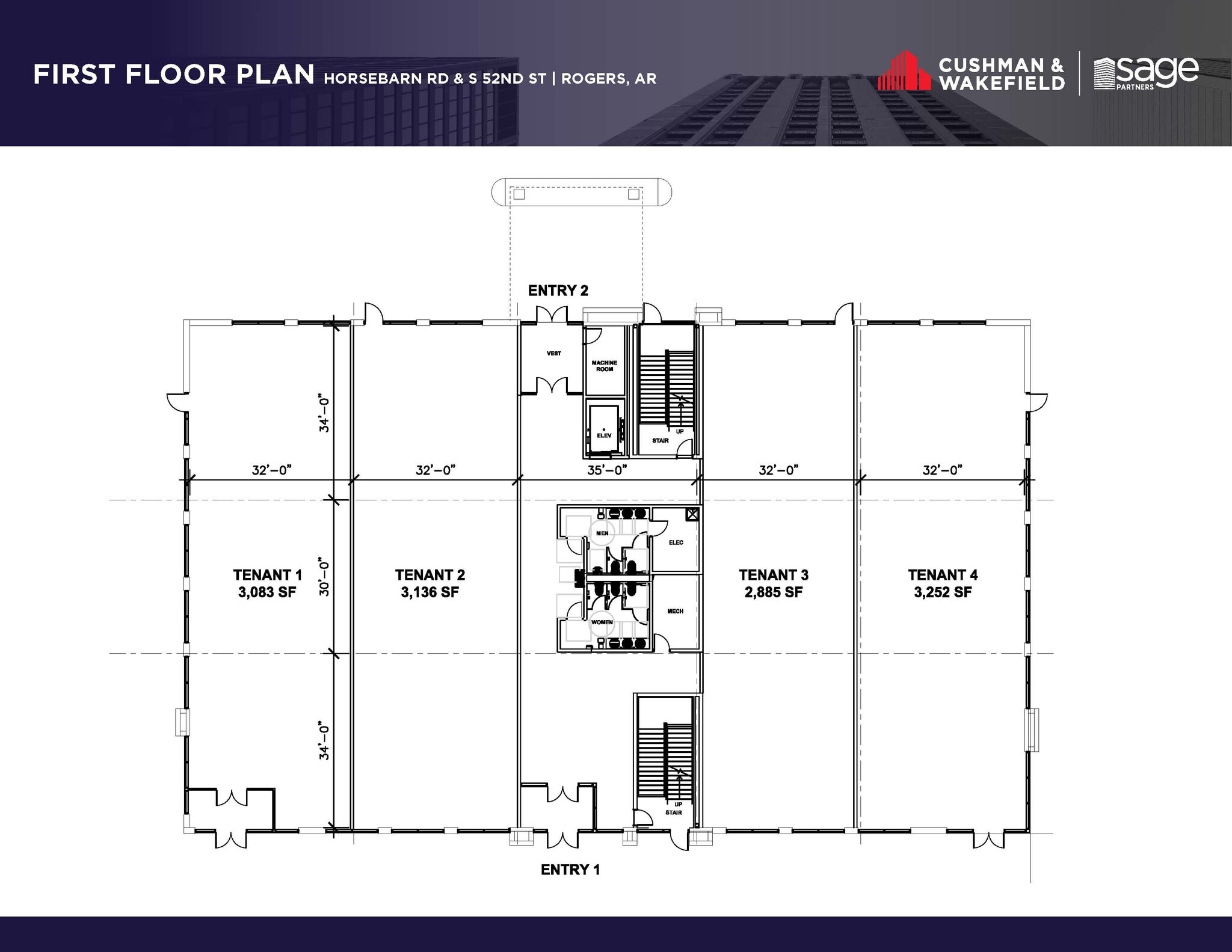 Horsebarn Rd, Rogers, AR à louer Plan d’étage- Image 1 de 3