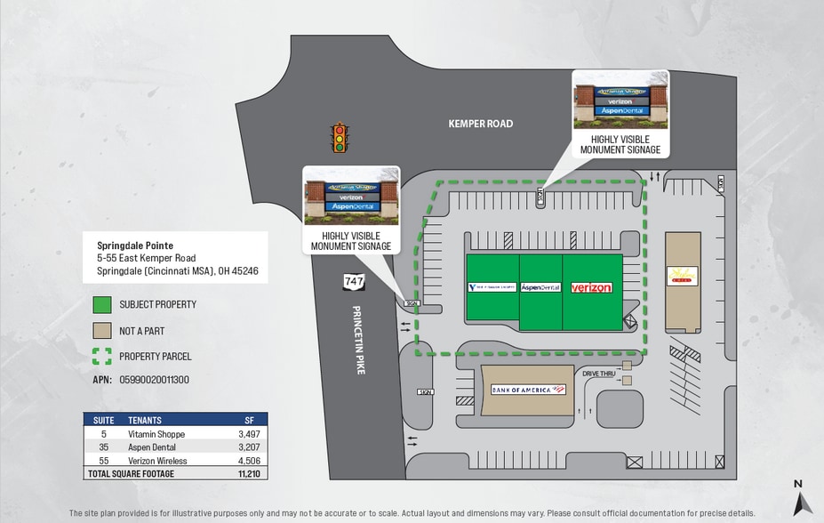 5-55 E Kemper Rd, Cincinnati, OH à vendre - Plan de site - Image 2 de 5