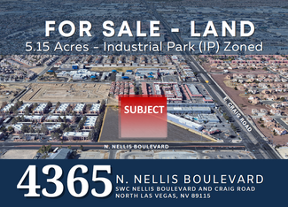 Plus de détails pour 4365 N Nellis Blvd, Las Vegas, NV - Terrain à vendre