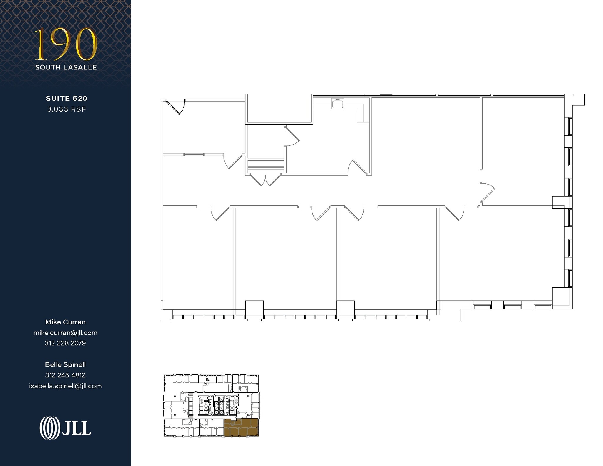 190 S La Salle St, Chicago, IL à louer Plan d’étage- Image 1 de 1