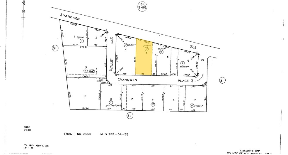 4201 W Vanowen Pl, Burbank, CA à louer - Plan cadastral - Image 2 de 8