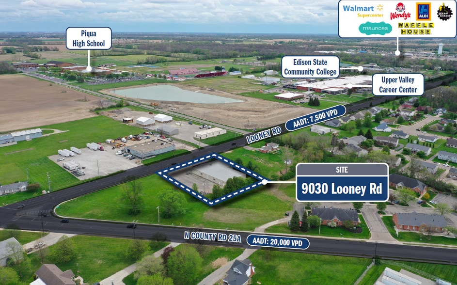 9030 Looney Rd, Piqua, OH à vendre - Aérien - Image 2 de 5