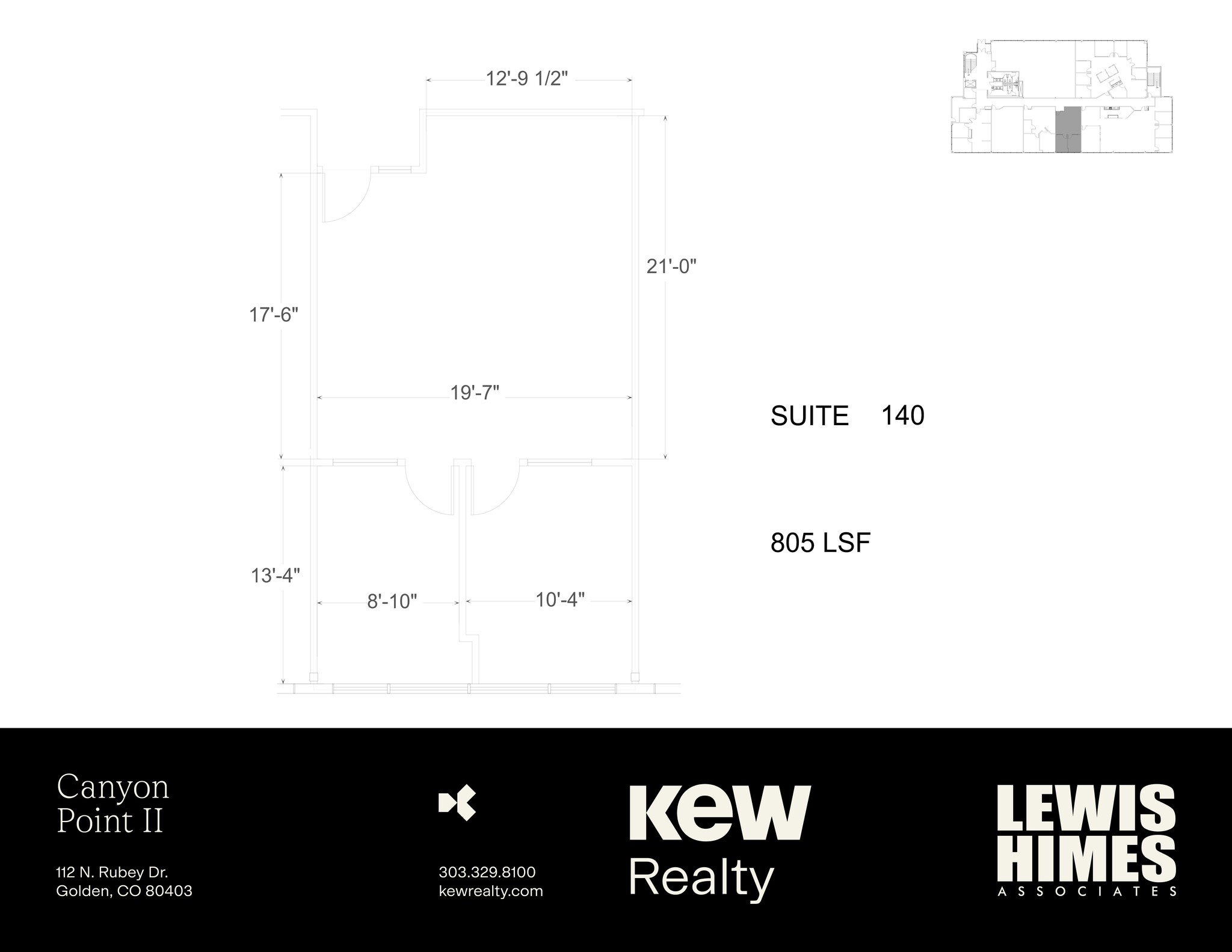 112 N Rubey Dr, Golden, CO à louer Plan de site- Image 1 de 1