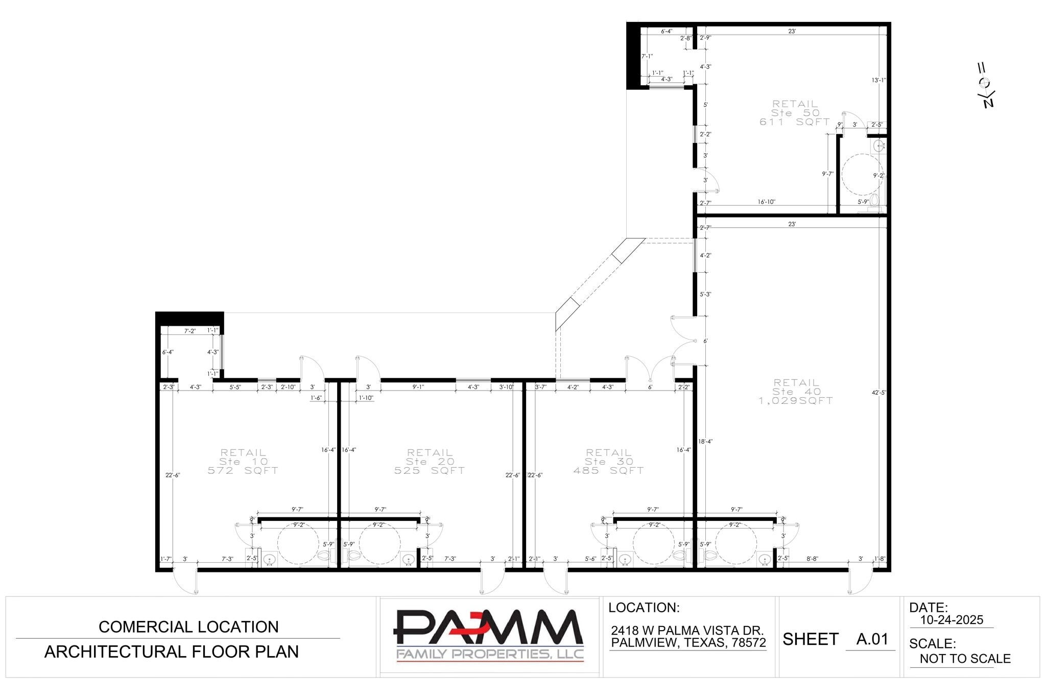 2402 W Expressway 83, Palmview, TX à louer Plan de site- Image 1 de 3
