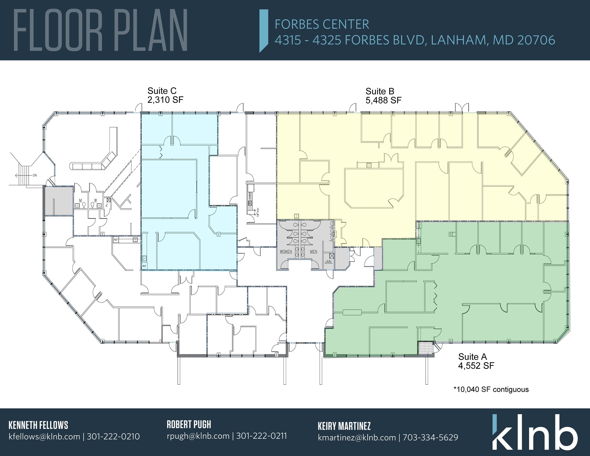 4315-4325 Forbes Blvd, Lanham, MD for lease Floor Plan- Image 1 of 4