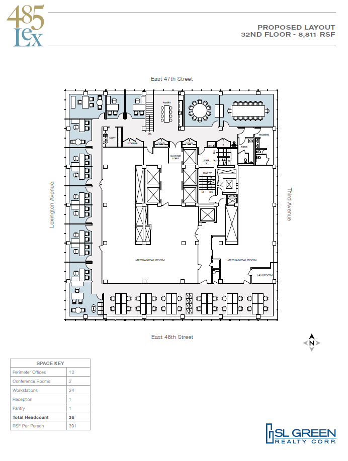 485 Lexington Ave, New York, NY for lease Floor Plan- Image 1 of 2