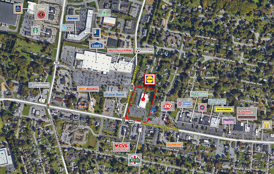 2001 Columbia Ave, Lancaster, PA à louer - Photo du bâtiment - Image 3 de 4