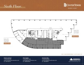 600 Anton Blvd, Costa Mesa, CA à louer Plan d’étage- Image 1 de 1