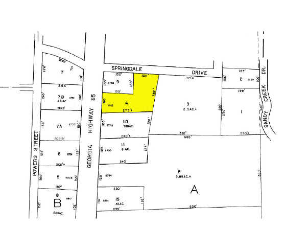 6762 Highway 85, Riverdale, GA à louer - Plan cadastral - Image 2 de 6