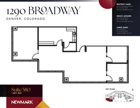 1290 Broadway, Denver, CO for lease Floor Plan- Image 1 of 2