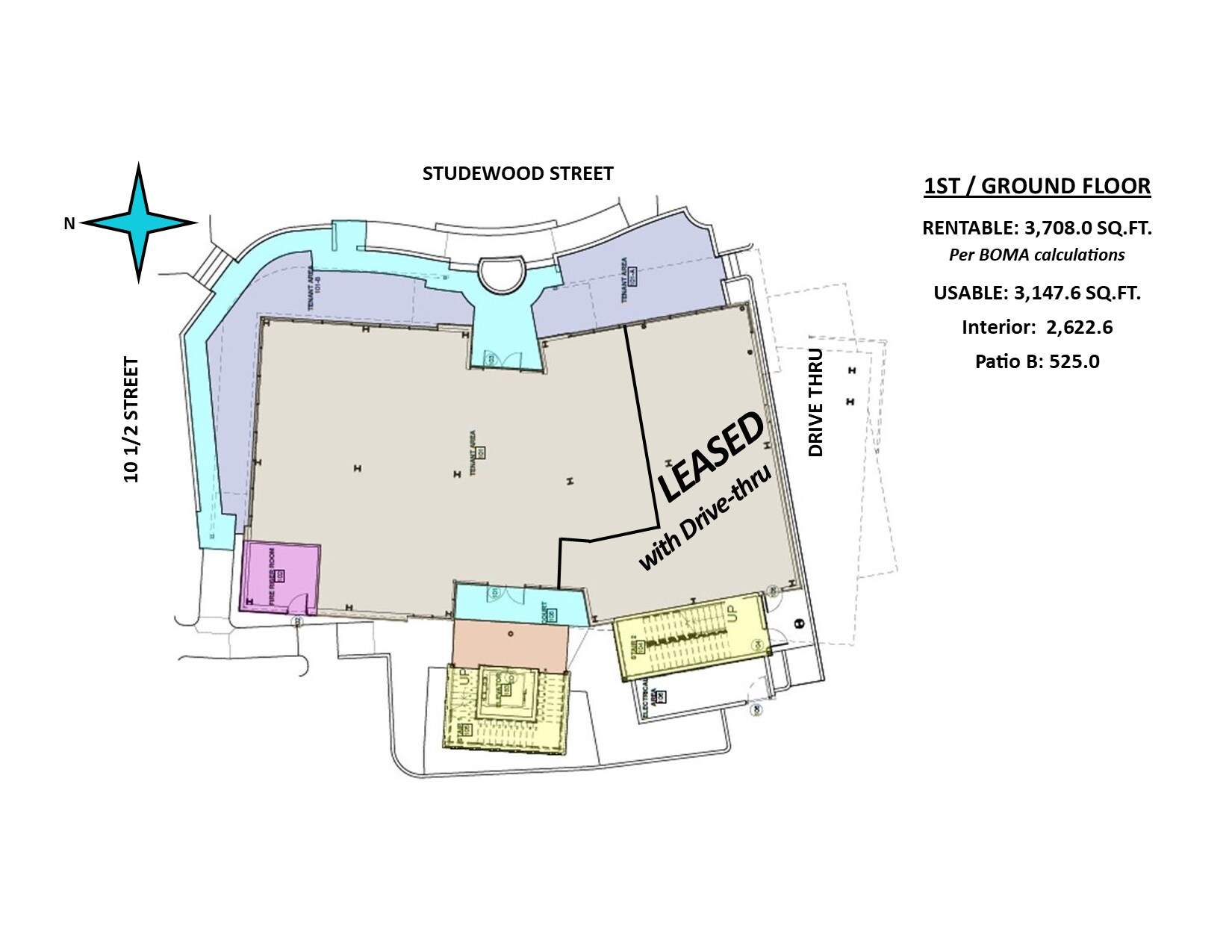 1023 Studewood St, Houston, TX à louer Plan d’étage- Image 1 de 7