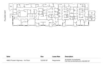 4863 Pulaski Hwy, Perryville, MD à louer Plan d’étage- Image 1 de 1
