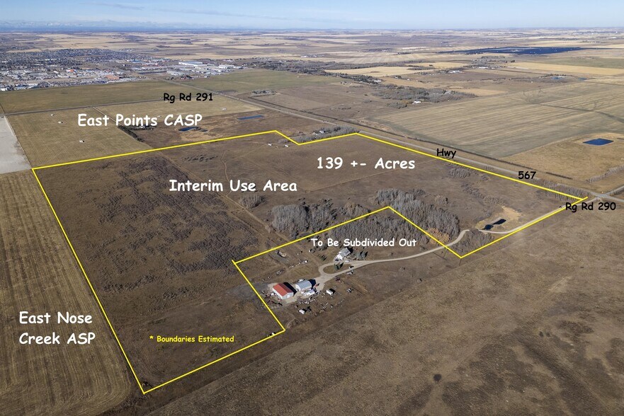 271245 Township Road 290, Airdrie, AB à vendre - Aérien - Image 2 de 5