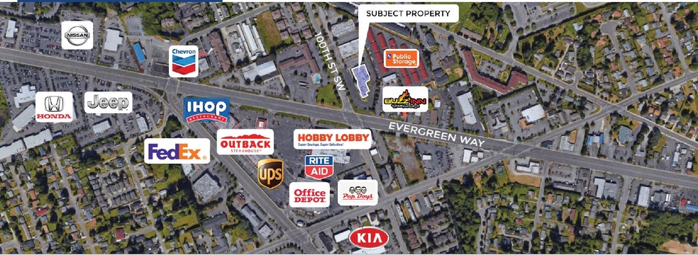 9930 Evergreen Way, Everett, WA à louer - Aérien - Image 3 de 4