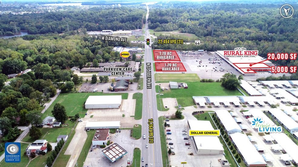 2800 BL St. Joseph Ave, Evansville, IN for lease - Aerial - Image 2 of 5