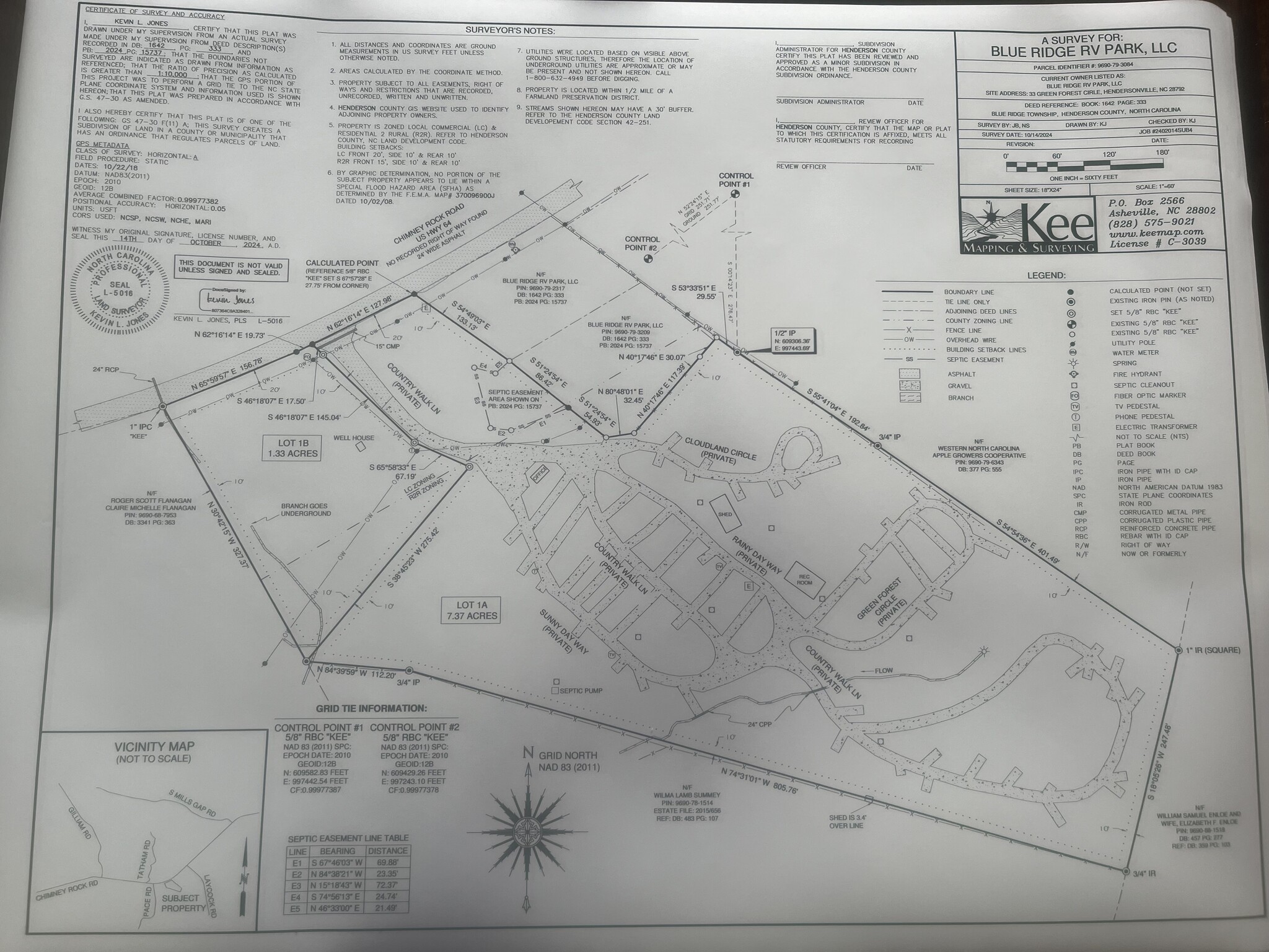 0000 Chimney Rock Rd, Hendersonville, NC à vendre Plan cadastral- Image 1 de 2