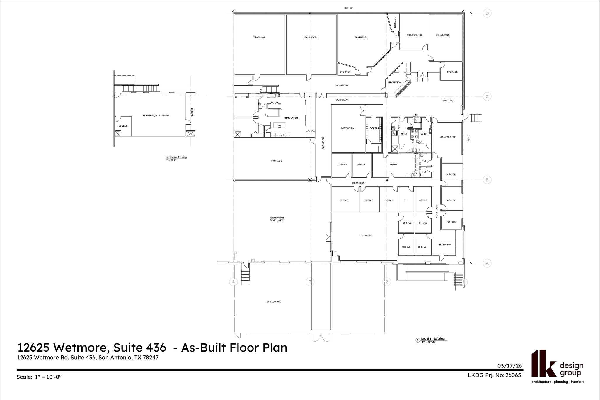 12625 Wetmore Rd, San Antonio, TX à louer Plan d’étage- Image 1 de 1