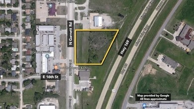 N Garnett Rd E, Owasso, OK - Aérien Vue de la carte