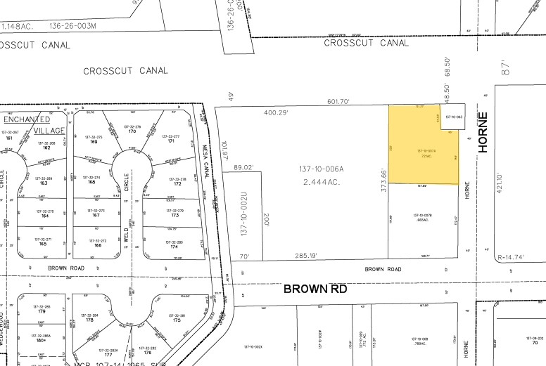 1220 N Horne, Mesa, AZ à vendre - Plan cadastral - Image 2 de 3