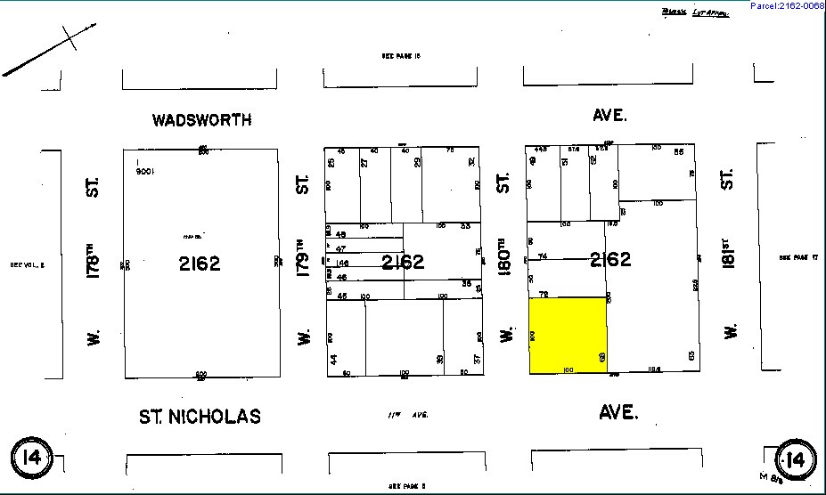 1401-1407 Saint Nicholas Ave, New York, NY à louer - Plan cadastral - Image 3 de 3