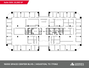 16055 Space Center Blvd, Houston, TX à louer Plan d’étage- Image 1 de 1
