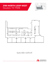 2180 North Loop W, Houston, TX à louer Plan d  tage- Image 1 de 1