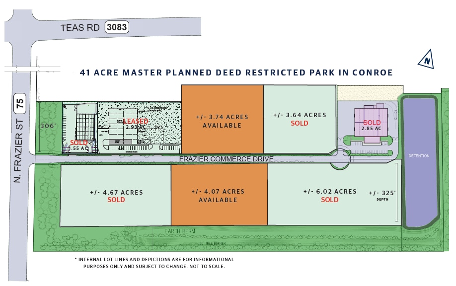 N Frazier St & Frazier Commerce Dr, Conroe, TX for lease - Site Plan - Image 3 of 3