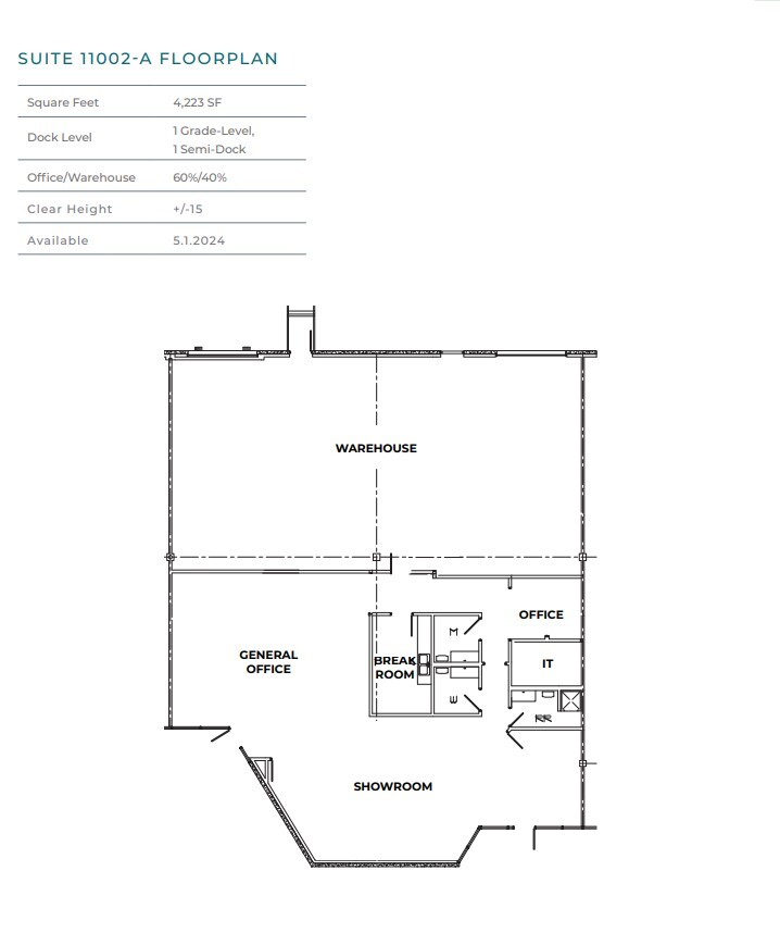 11000-11006 Metric Blvd, Austin, TX à louer Plan d  tage- Image 1 de 1