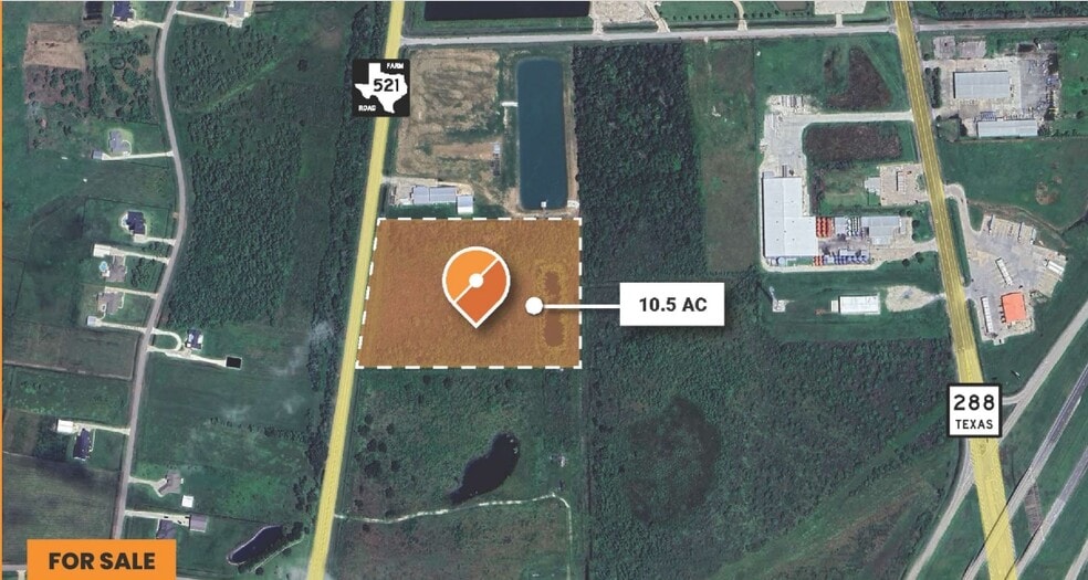 0 Fm 521 Rd, Angleton, TX for sale - Aerial - Image 1 of 3