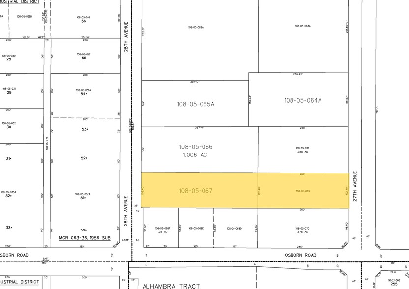 3414 N 27th Ave, Phoenix, AZ à louer - Plan cadastral - Image 3 de 28