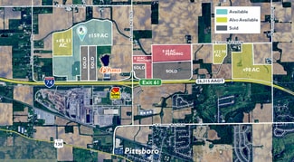 More details for E. CR. 900 N., E. CR. 800 N., Frontage Rd., Pittsboro, IN - Land for Sale