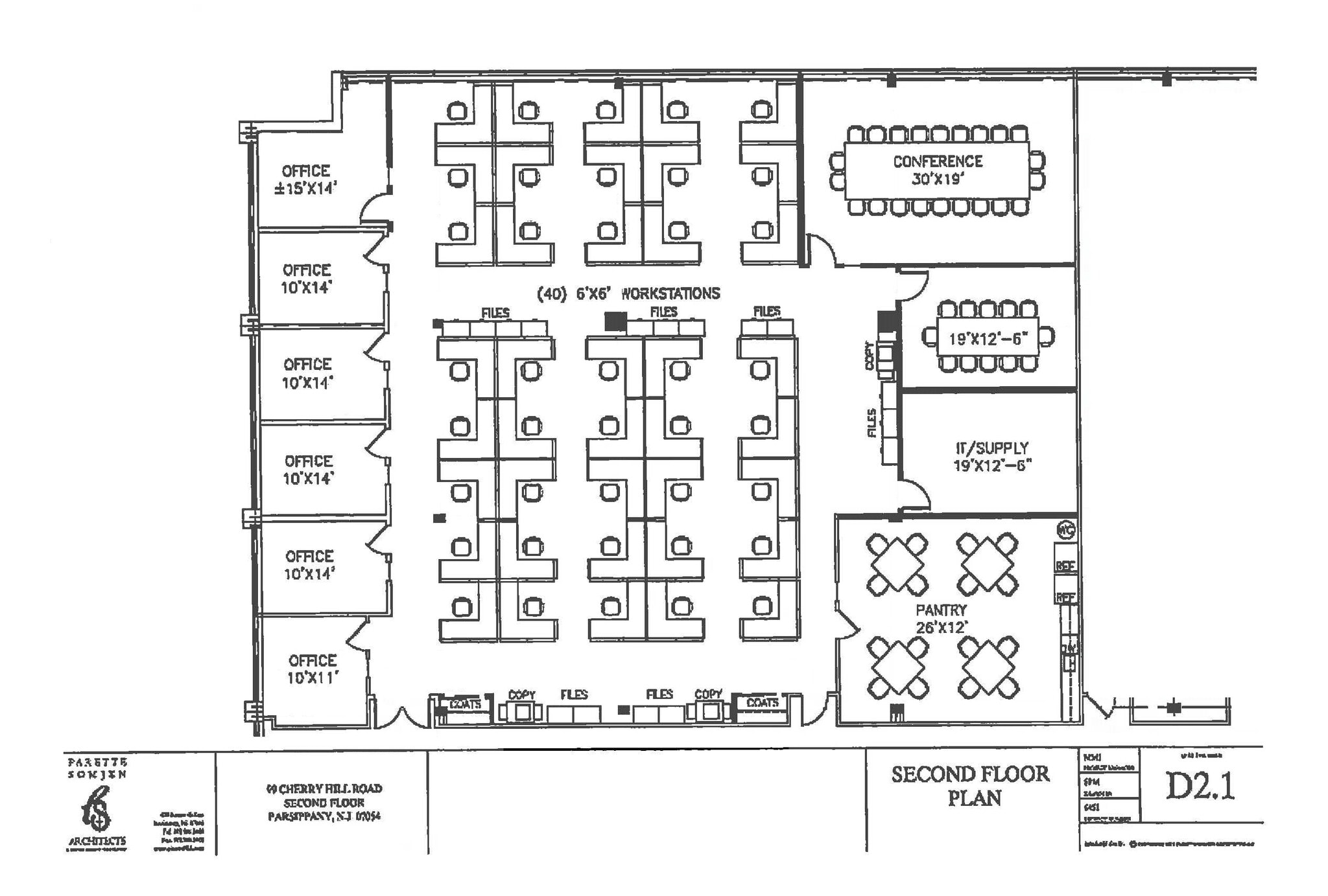 99 Cherry Hill Rd, Parsippany, NJ for lease Floor Plan- Image 1 of 3