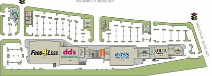 610-680 Palomar St, Chula Vista, CA à louer Plan de site- Image 1 de 1