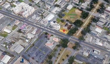 3401-3411 Tulane Ave, New Orleans, LA - AERIAL  map view - Image1