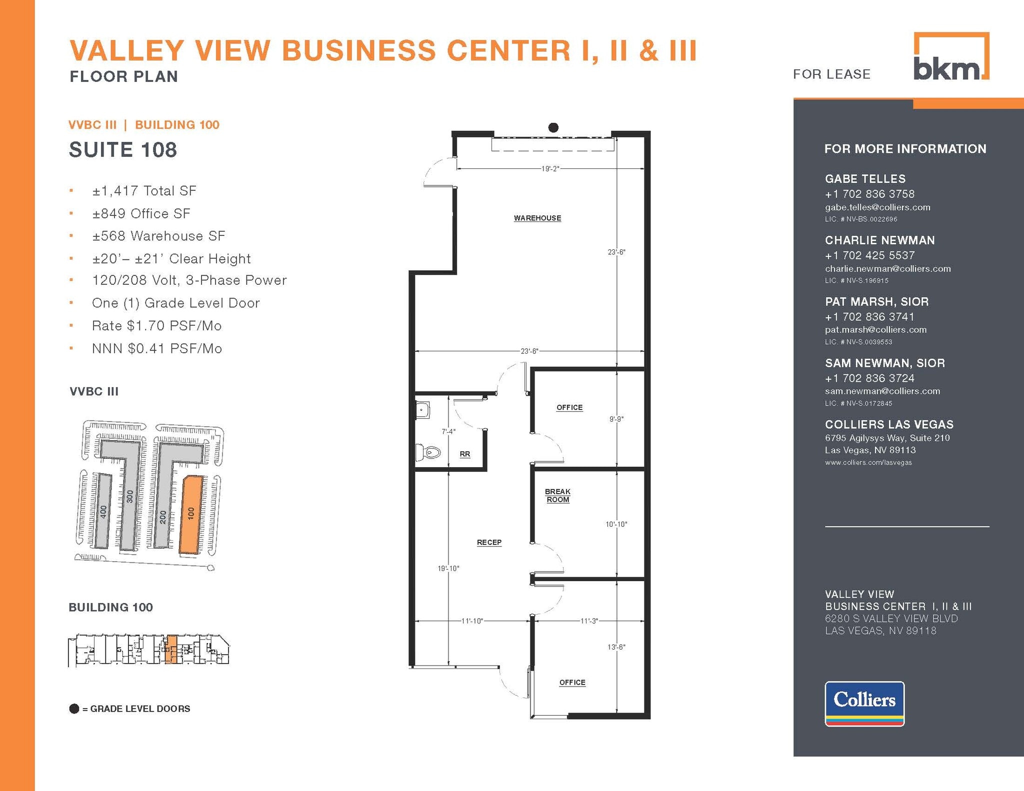 6625 S Valley View Blvd, Las Vegas, NV for lease Interior Photo- Image 1 of 1