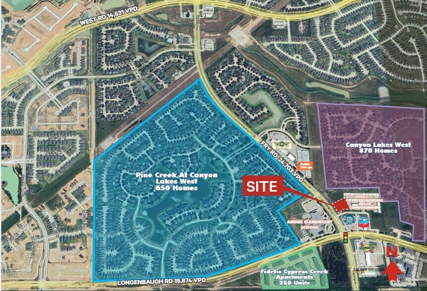 Fry Rd & Longenbaugh Rd, Cypress, TX for sale - Building Photo - Image 1 of 2