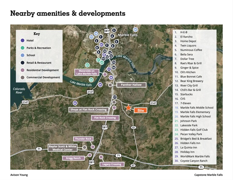 Ranch to Market 2147, Marble Falls, TX à vendre - Photo du bâtiment - Image 3 de 7