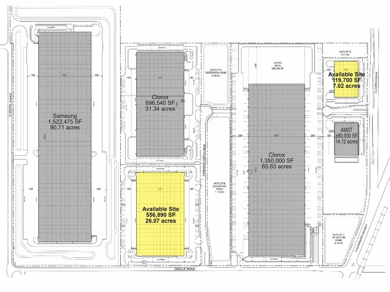 W Dralle Rd, University Park, IL for sale - Site Plan - Image 2 of 2