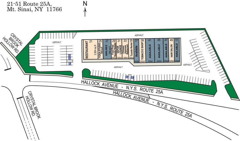 21-51 Route 25A, Mount Sinai, NY à louer - Plan de site - Image 2 de 12