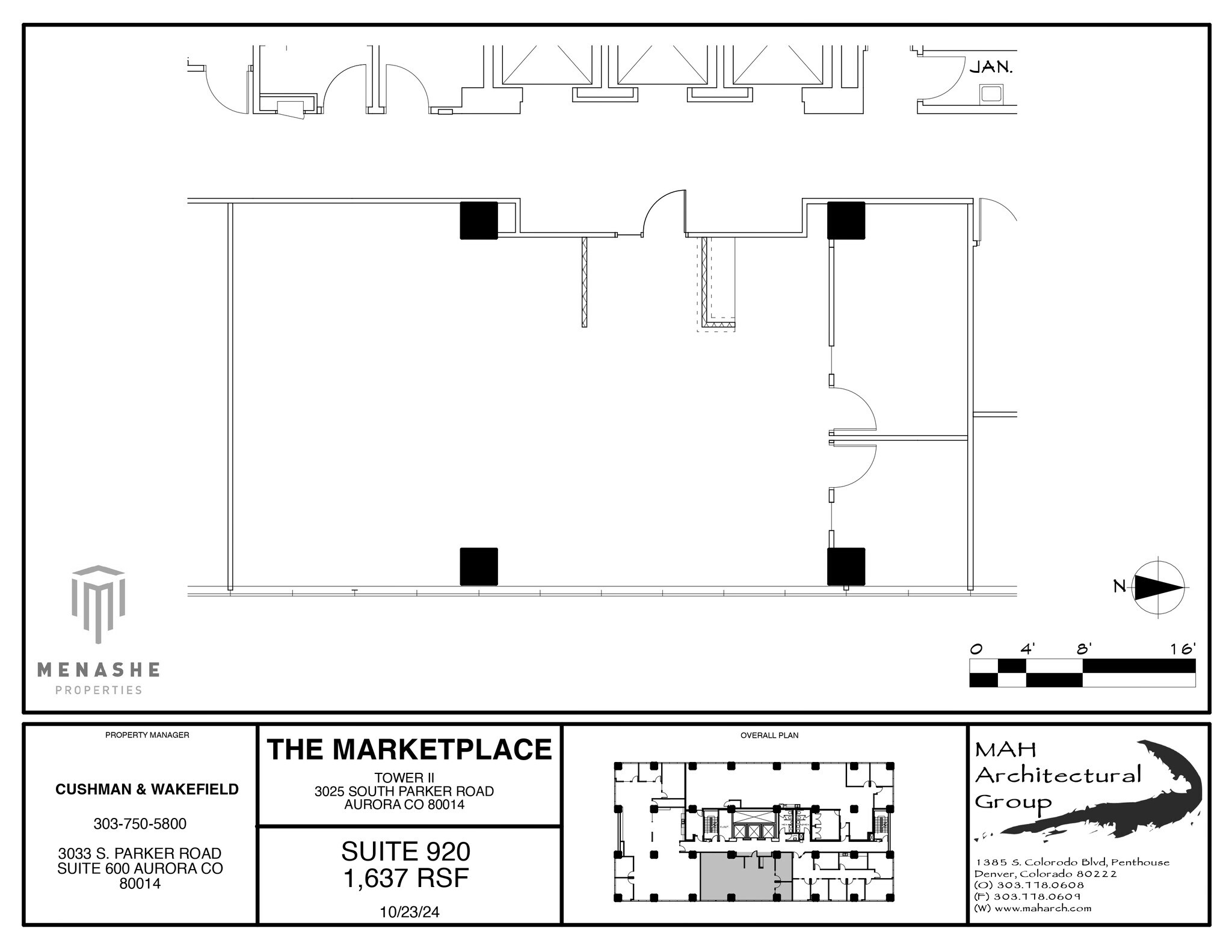 3025 S Parker Rd, Aurora, CO à louer Plan d’étage- Image 1 de 1