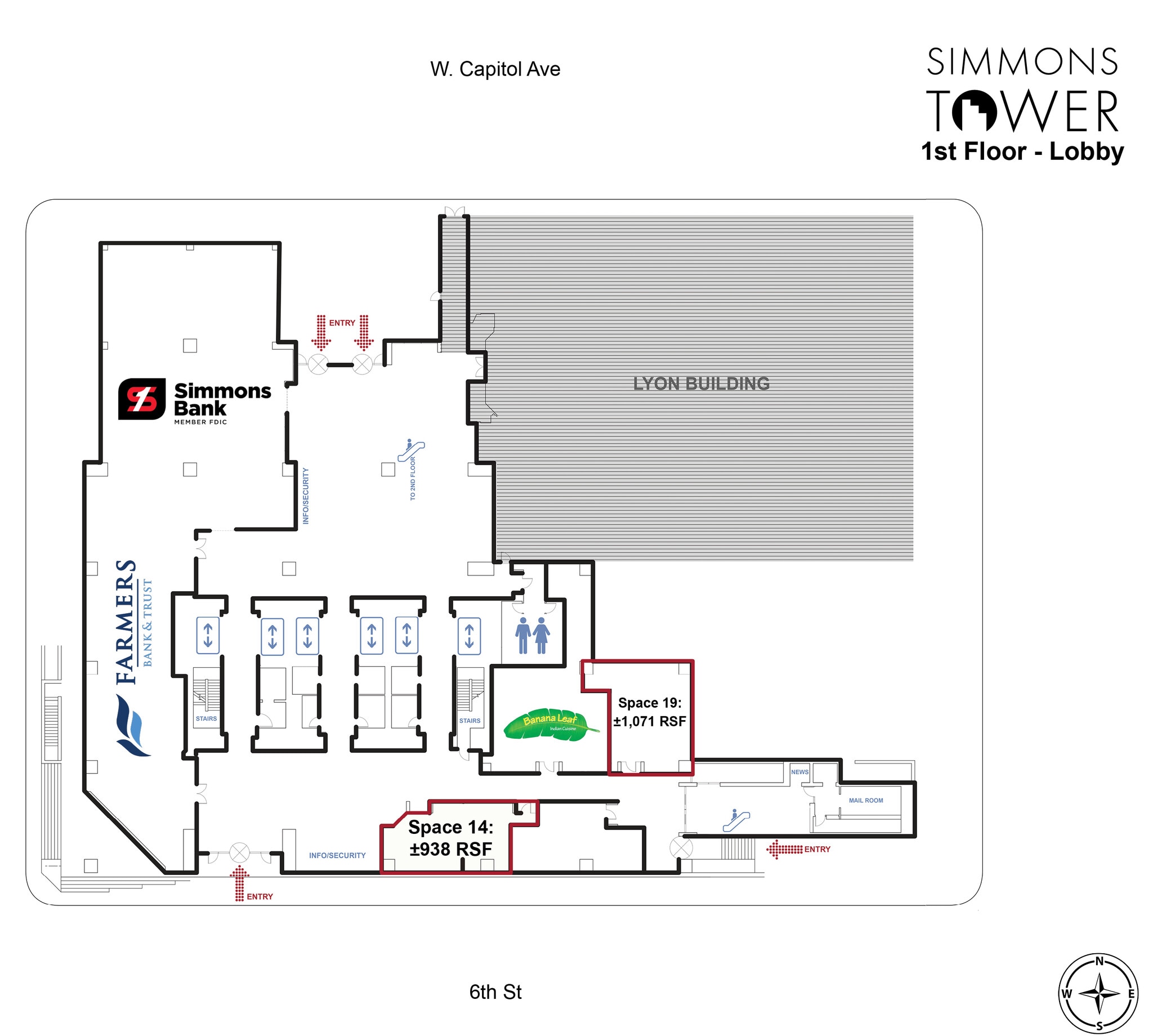 425 W Capitol Ave, Little Rock, AR for lease Floor Plan- Image 1 of 6