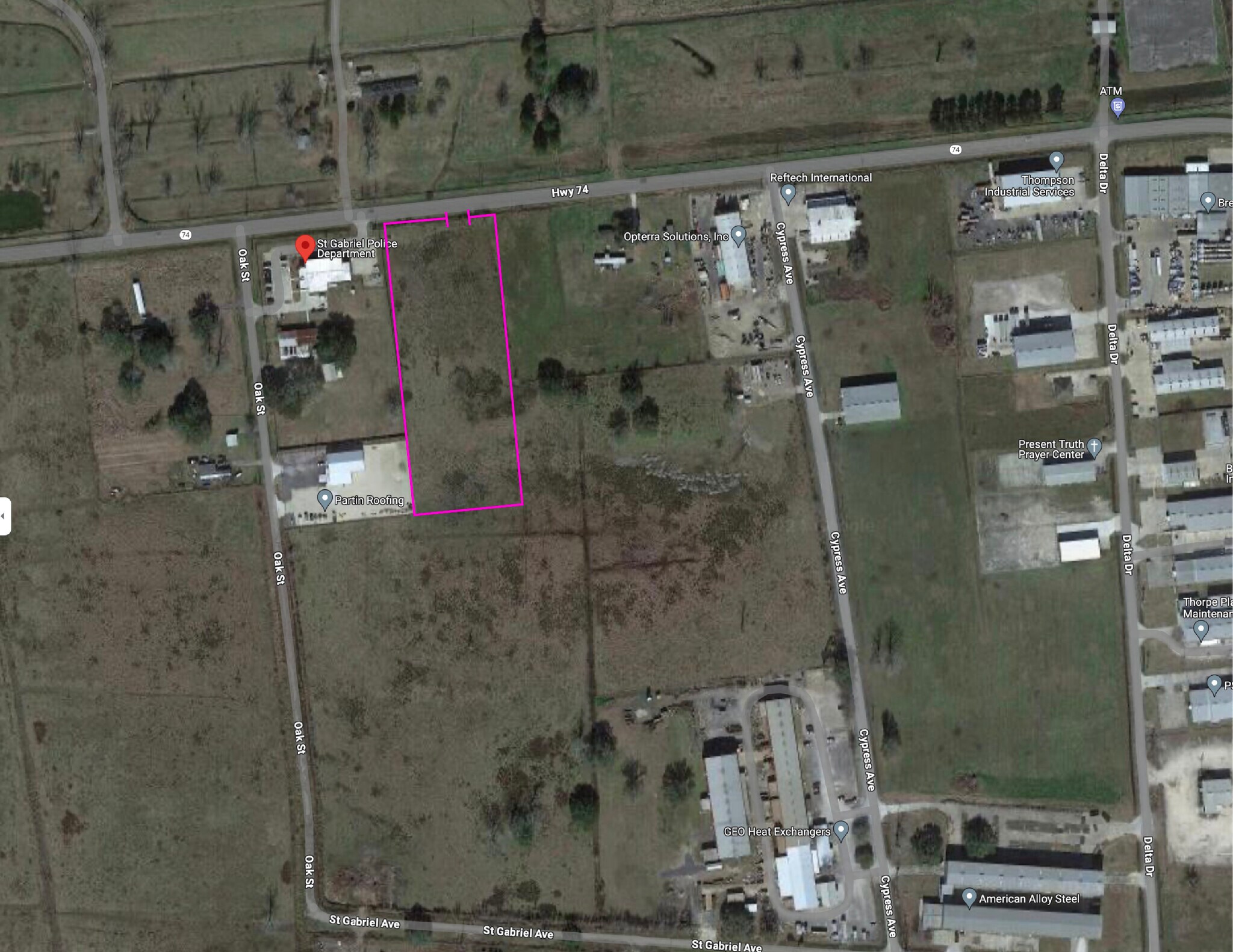 6926 Highway 74, Saint Gabriel, LA à vendre Aérien- Image 1 de 2