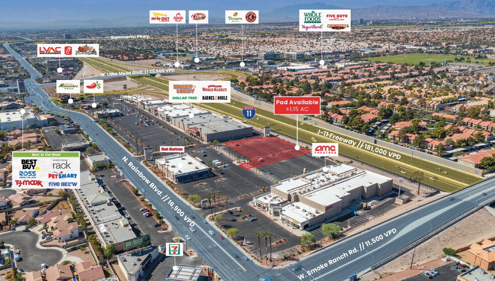 2341 N Rainbow Blvd, Las Vegas, NV à louer - Aérien - Image 1 de 7