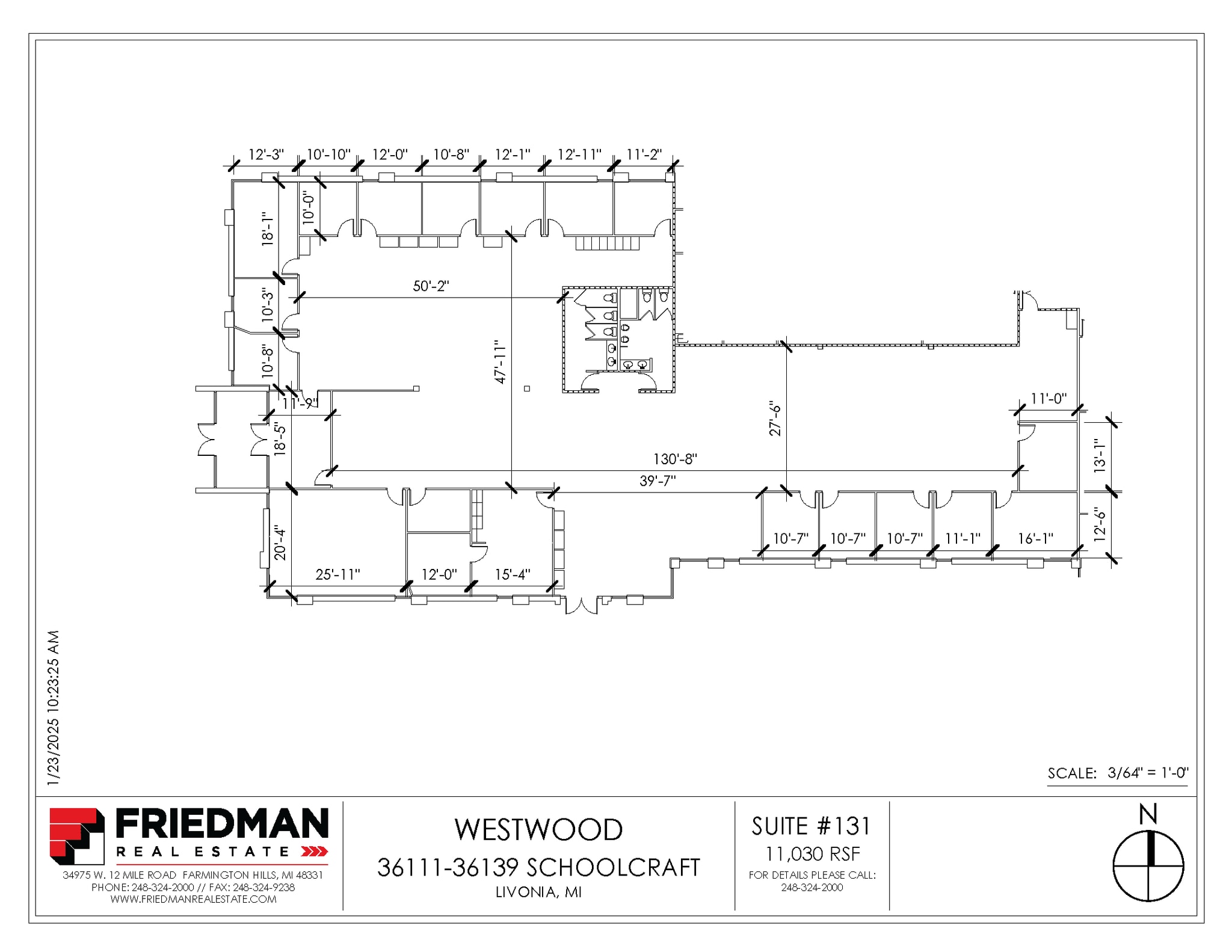 36133-36139 Schoolcraft Rd, Livonia, MI for lease Floor Plan- Image 1 of 2