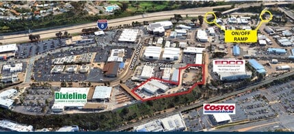 8332 Case St, La Mesa, CA - Aerial  map view