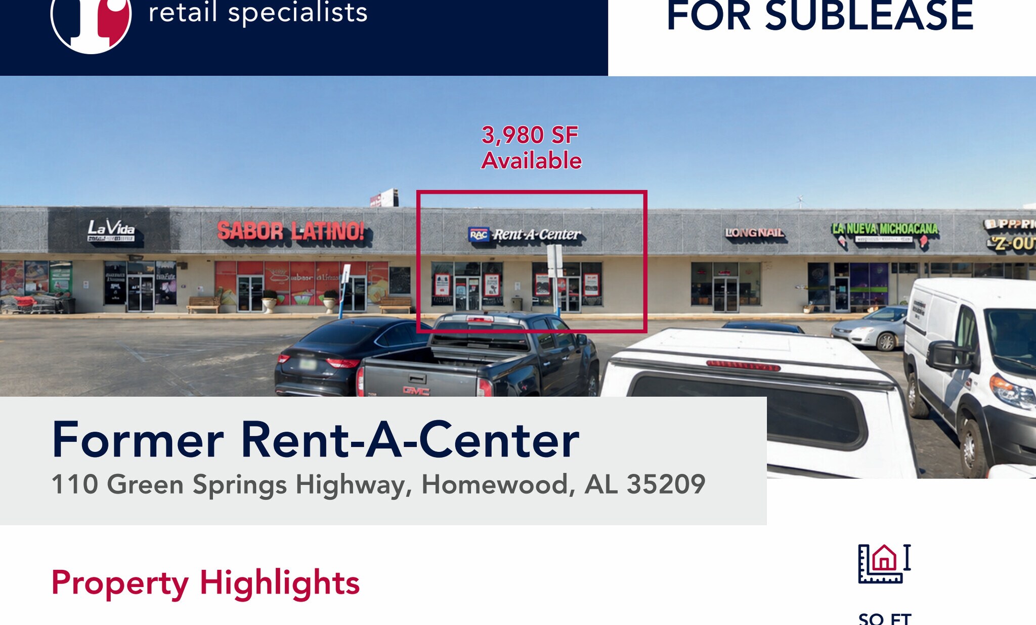 100-130 Green Springs Hwy, Birmingham, AL à louer Photo du bâtiment- Image 1 de 1