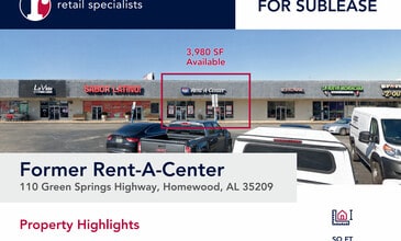 100-130 Green Springs Hwy, Birmingham, AL à louer Photo du bâtiment- Image 1 de 1