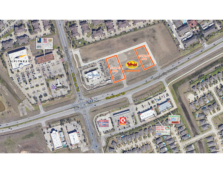 NEC Egret Bay & League City Parkway blvd, League City, TX for lease - Building Photo - Image 2 of 2