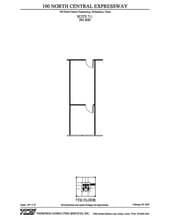 100 N Central Expy, Richardson, TX à louer Plan d’étage- Image 1 de 1